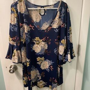 Floral Blouse 3X
